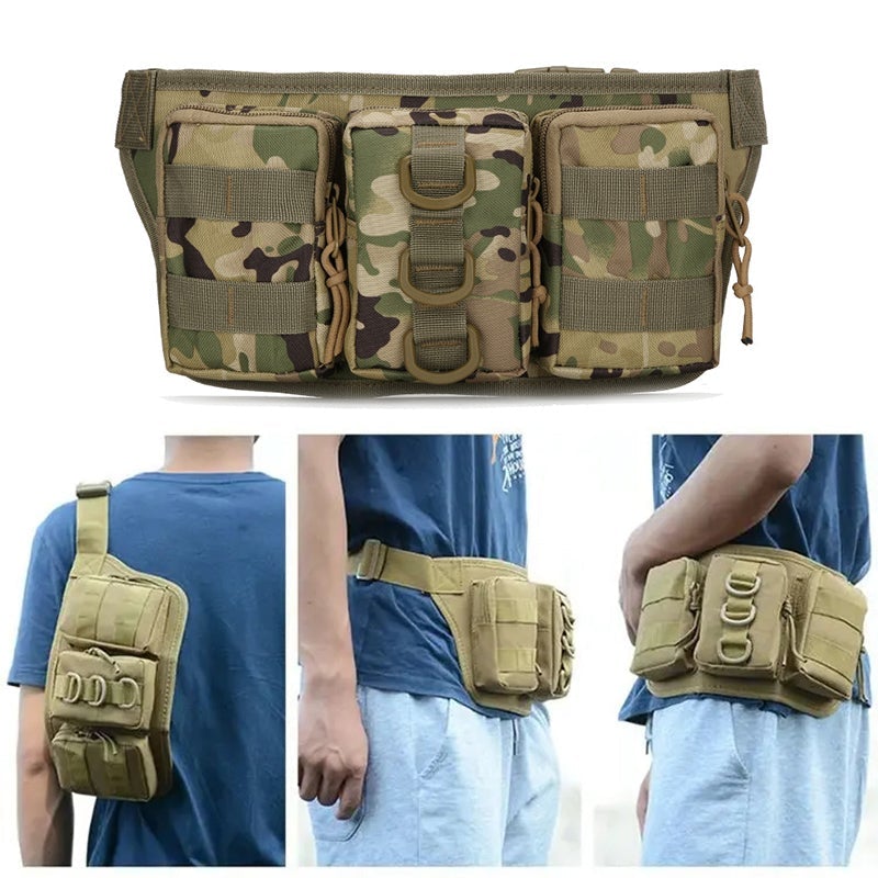 Sportsbag for fjellklatring sykling kamuflasjemønster | Skanto