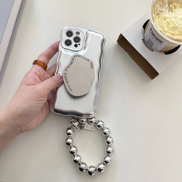 Skanto | Matt Sølv Ball Armbånd Luftpute Etui for iPhone
