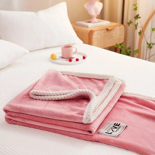 Skanto | Flanell Fleece Kosepledd i Rosa