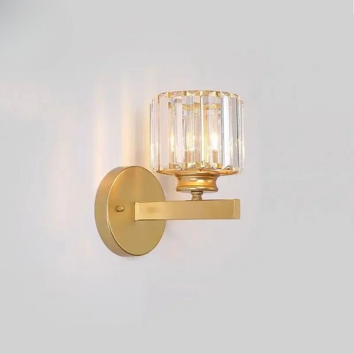 CrystalLuxe - Elegant Krystall LED Veggbelysning Skanto