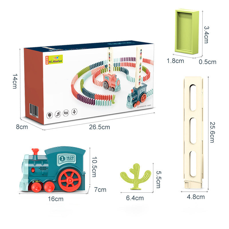 Skanto | Domino Pull Block Set, blokkenspil monterer