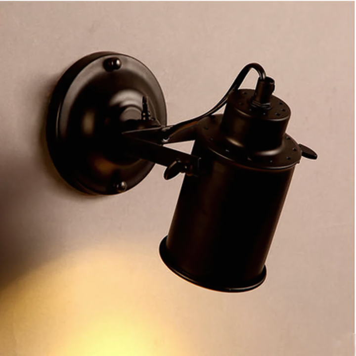 Justerbar industriell vegglampe med fleksibel ledd | Skanto