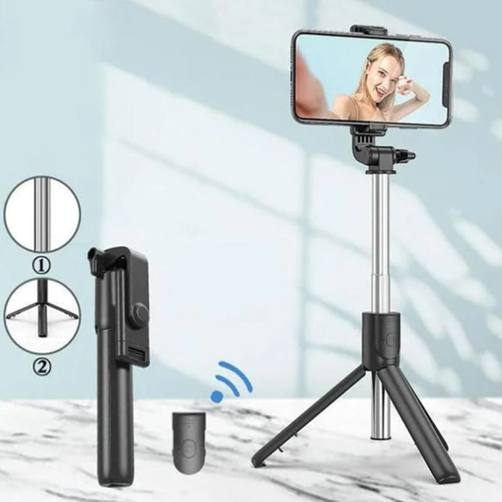 Skanto | Multifunksjonell Trådløs Bluetooth Selfie Stang