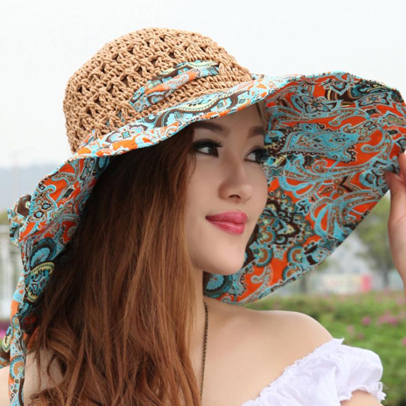 Skanto | Fashion Hollow Printed Sun Hat