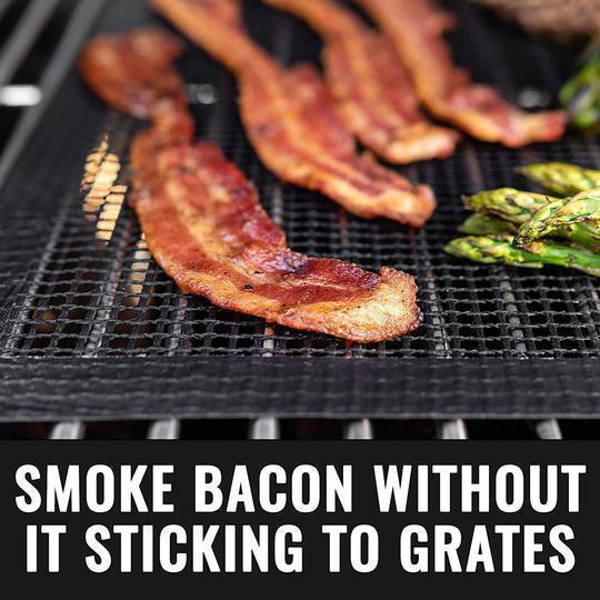 Teflon Non-stick BBQ Grill Mesh Mat for Reusable Cleaning | Skanto