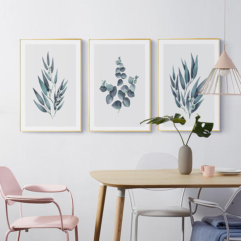 Botaniske blader veggkunst bilder - lerret veggkunst maleri | Skanto