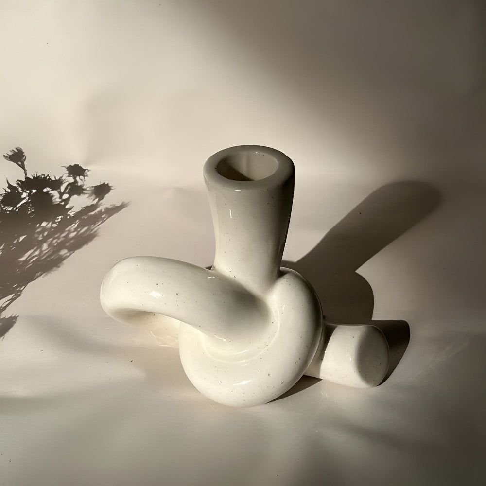 Skanto | Knot Keramisk Lysestake