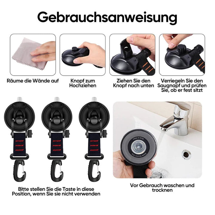 Robust Vacuum Suction Cup with Hook | Skanto