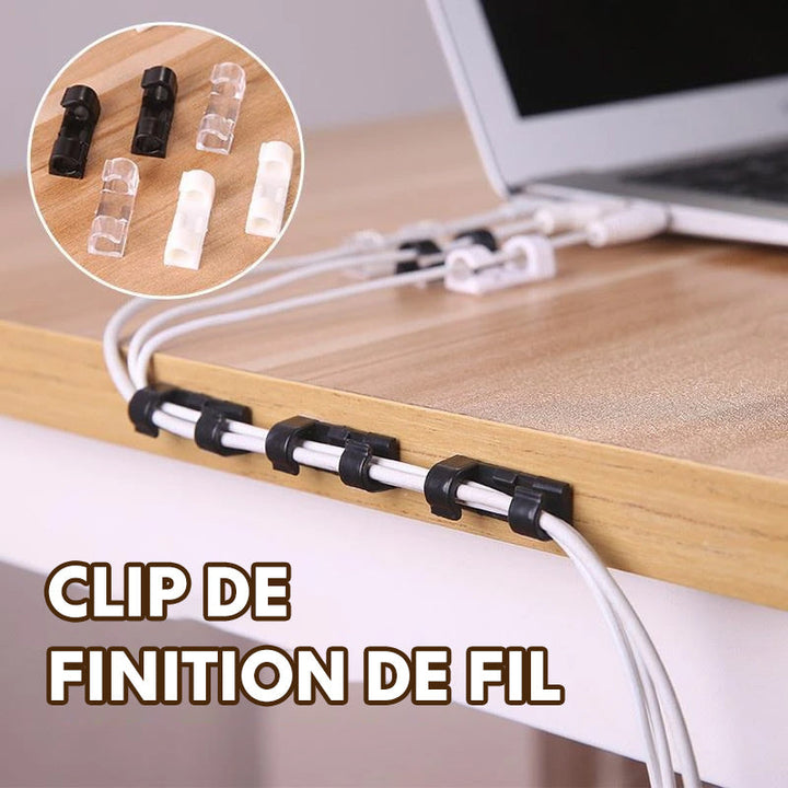 Selvheftende Wire/Kabel Klips i Plast | Skanto