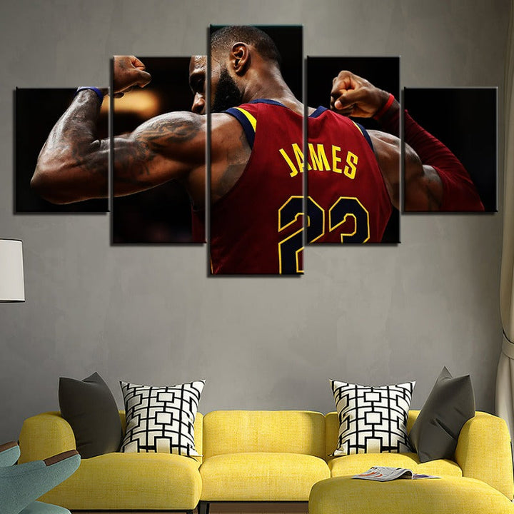22 James - 5 Piece Canvas Wall Art Painting | Skanto