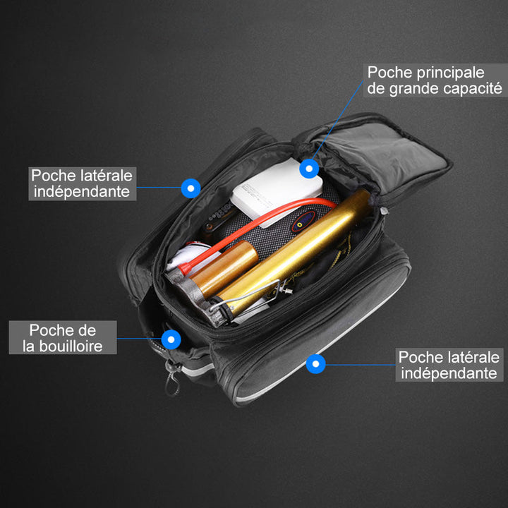 Foldbar oppbevaringspose for sykkel baksete | Skanto