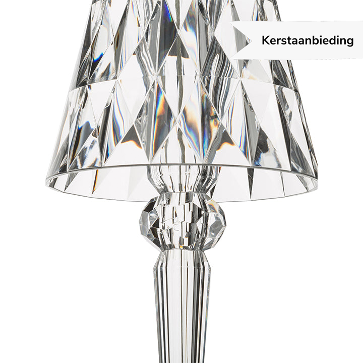Skanto | LuxeCrystal Premium LED Bordlampe | Trådløs | Dimmbar Krystallbelysning | Stemningslys & Dekorasjon