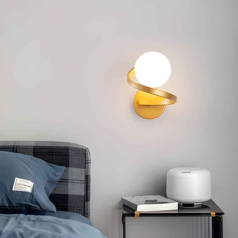 Spiral LED vegglampe med moderne design Skanto