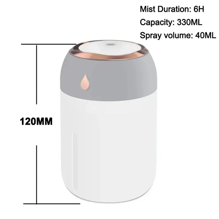 Skanto | Mini Luftfukter og Aroma Diffuser med LED Lys