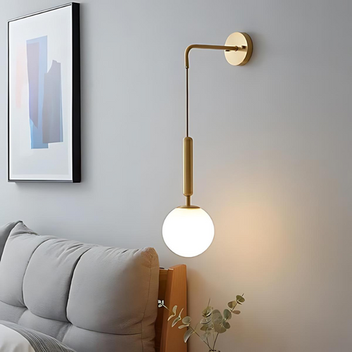 Moderne Glass Vegglampe for Stilige Boligområder | Skanto