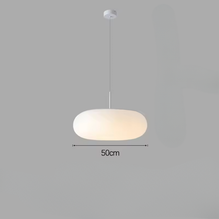 Skanto | Moderne Krem Pendellampe i Enkelt Kronestil med Varm LED Belysning