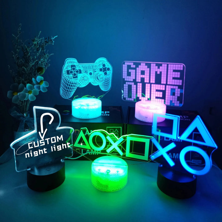 Gamer 3D LED-lamper | Skanto