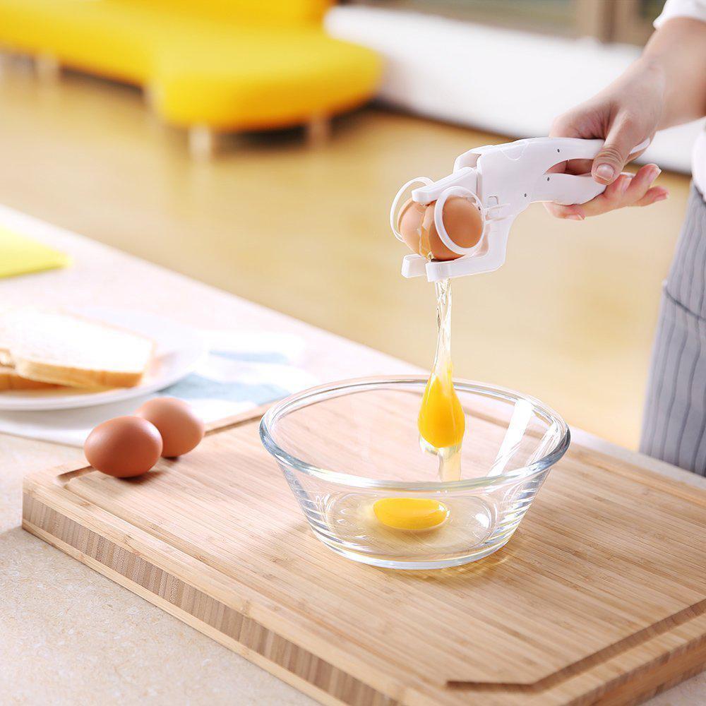 Skanto | Ny Enkel Egg Knuser Håndholdt York Hvit Separator