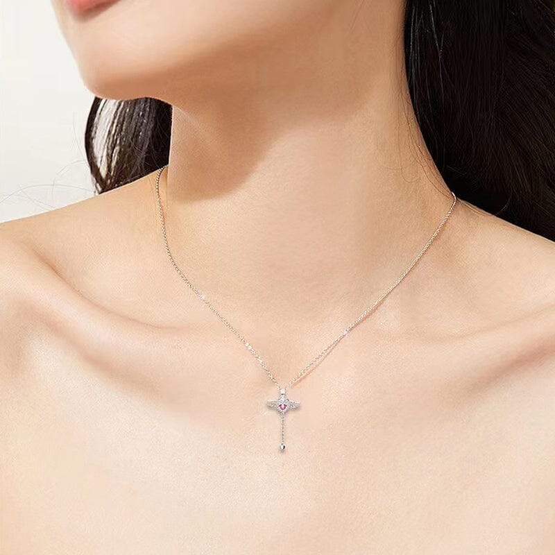 Skanto | Pink Angel Wings Necklace