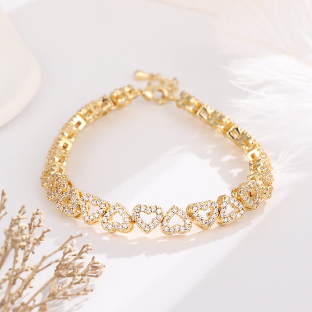 Skanto | Love Hearts Diamant Armbånd