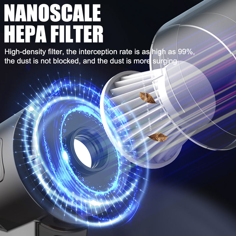 Norvo | Bærbar trådløs håndholdt støvsuger, syklon suge trådløs støvsuger, oppladbar støvsuger med sterk sugeevne egnet for biler/kontorer/hjem