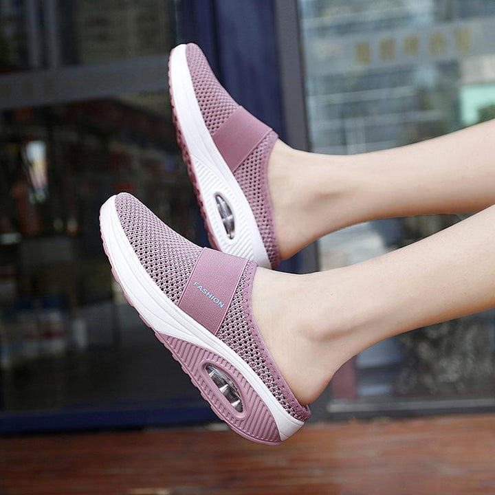 Skanto | Flate Slingback Sandaler Laget av Mesh