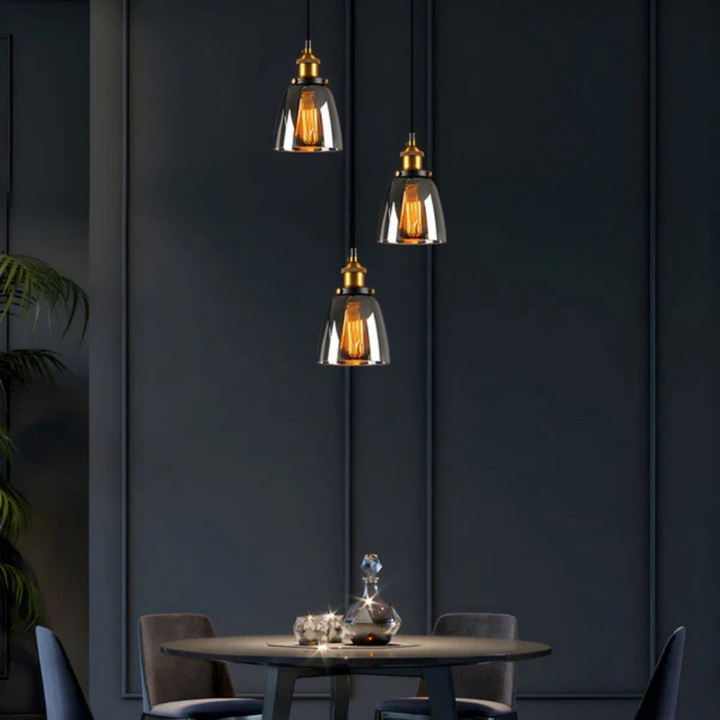 Skanto | Vintage Pendellampe Glass | Stilfull Spisebordlampe