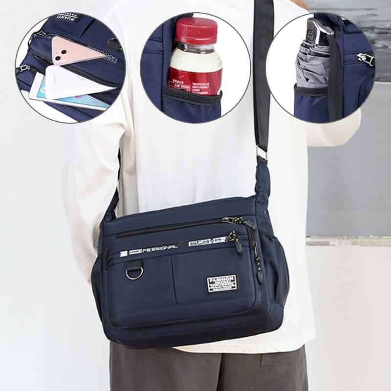 Norvo | Lett vanntett skulderveske med stor kapasitet