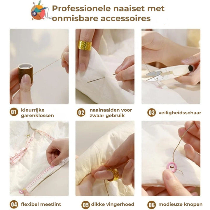 Magnetisk sysett med dobbel-lags boks | Skanto