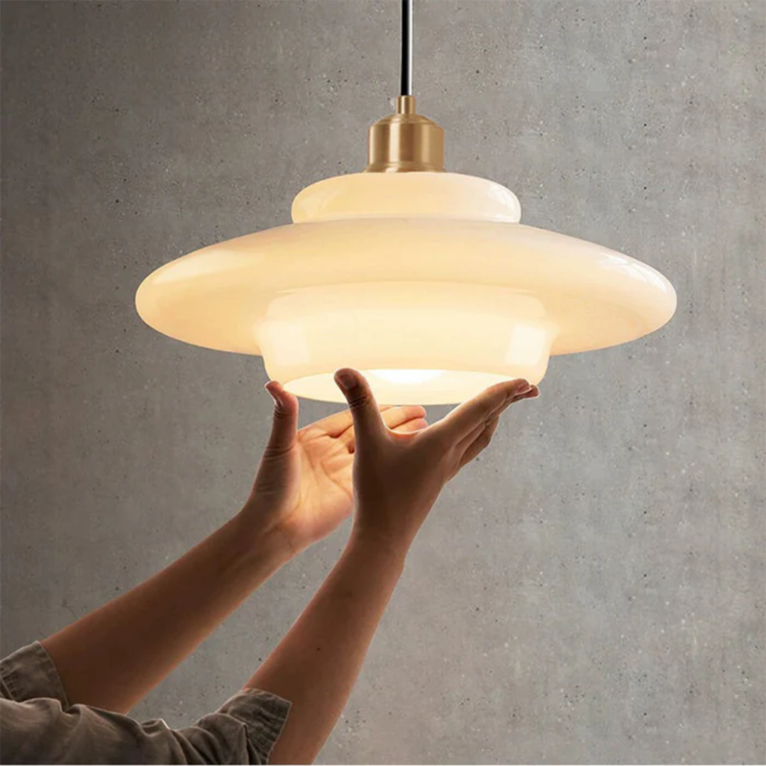 Skanto | Hvit Glass Design Pendellampe