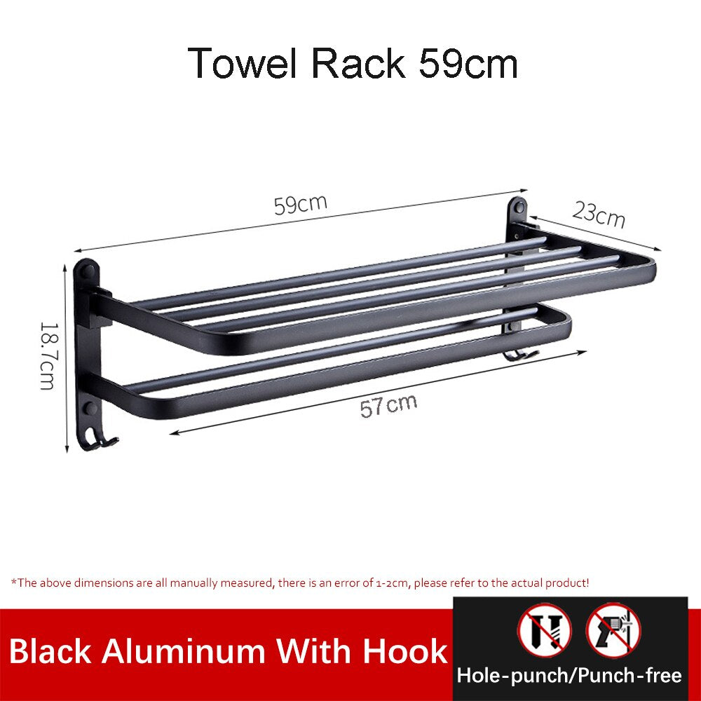 Skanto | Easy Organizer Bad Aluminium Sammenleggbar Håndklestativ