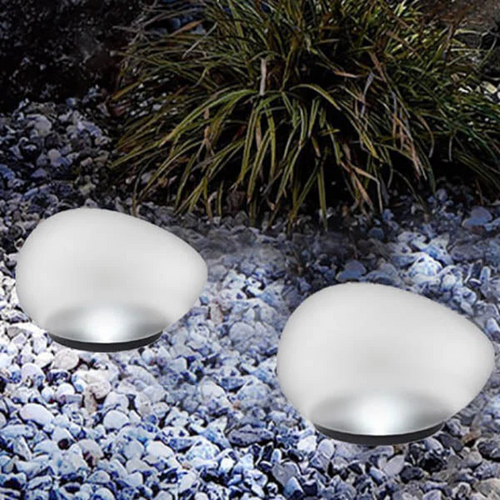 Skanto | Solar Pebble ABS Sandblasted LED Utendørs Landskapsglass Lys