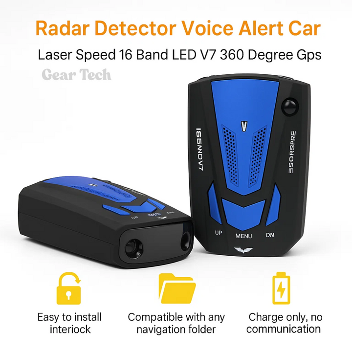 Skanto | Radar Detector UK – Flash Farts kamera detektor med presis langdistanse deteksjon for sikker kjøring