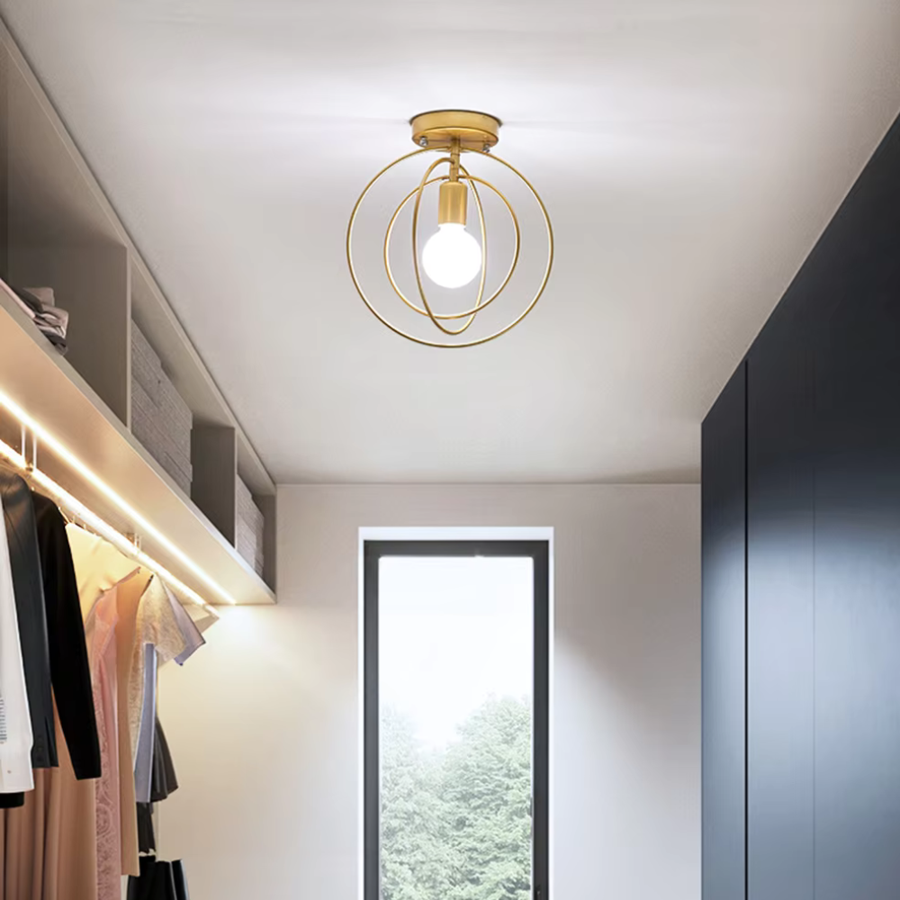 Skanto | Moderne Ringformet Taklampe Gull