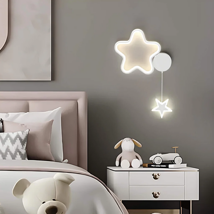 Skanto | DreamLight | Magisk Vegglampe med Skyer, Stjerner og Måne