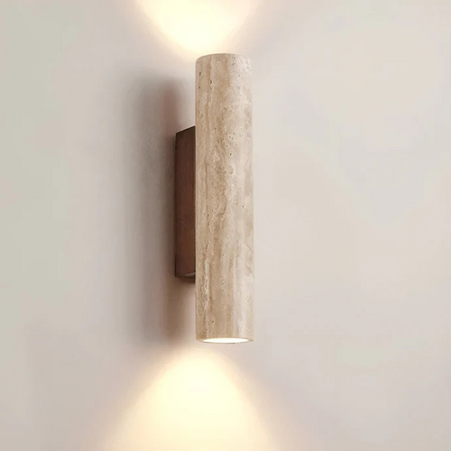 Skanto | Designer LED Vegglampe med Marmorfinish i Wabi Sabi Stil