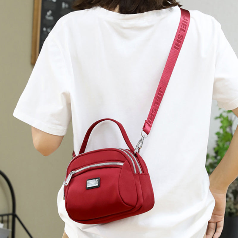 Skanto | Lys solid nylon skulderveske