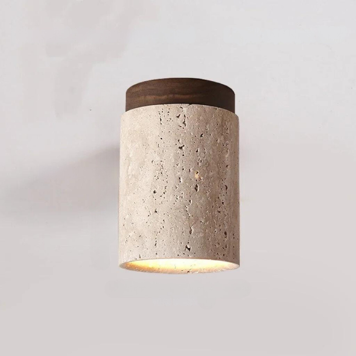 Skanto | Travertin LED Taklampe Innfelt Design