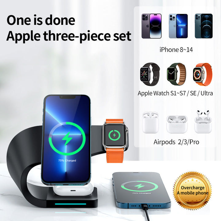 Skanto | Hurtigladende kompakt iPhone magnetisk ladestasjon