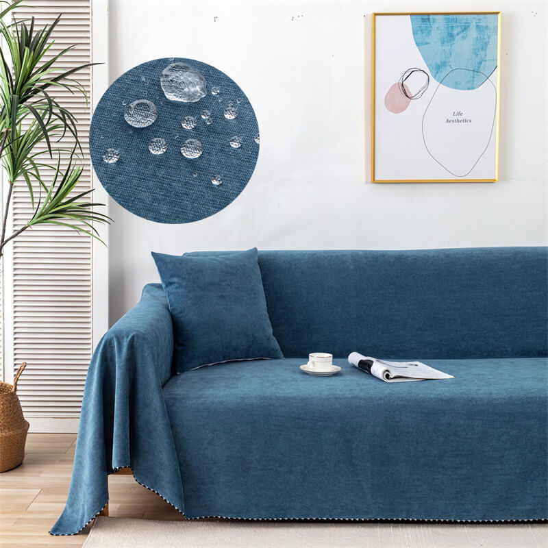 Premium vanntette sofa kastet dekke med jacquard kant | Skanto