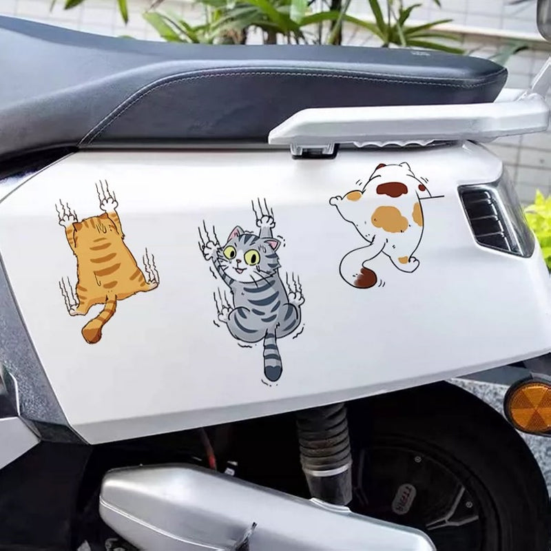 Søte katt tegneserie klistremerker for biler | Skanto