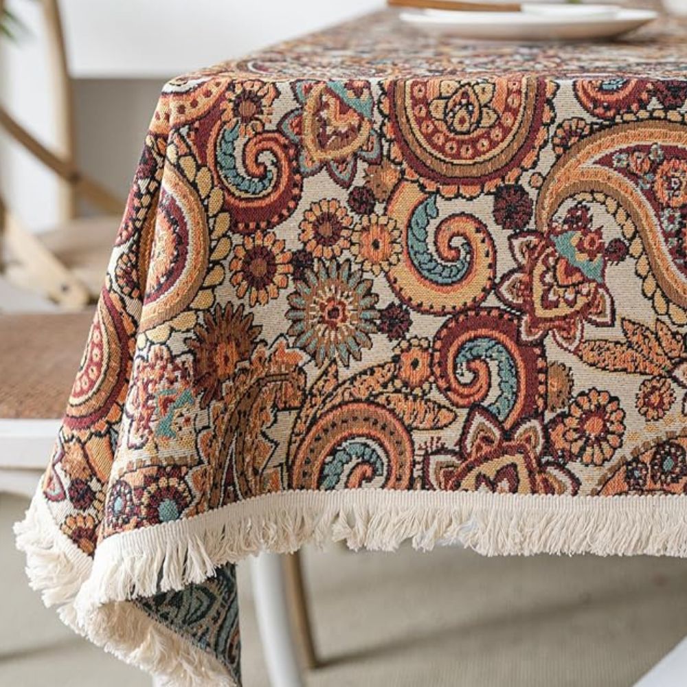 Skanto | Amber Paisley Duskebordduk