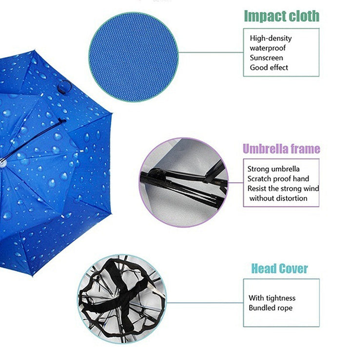 Skanto | Outdoor Dobbel-Lag Regn Paraply Hatt