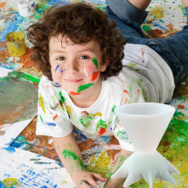 Skanto | Pouring Colors Flower Split Art Cup