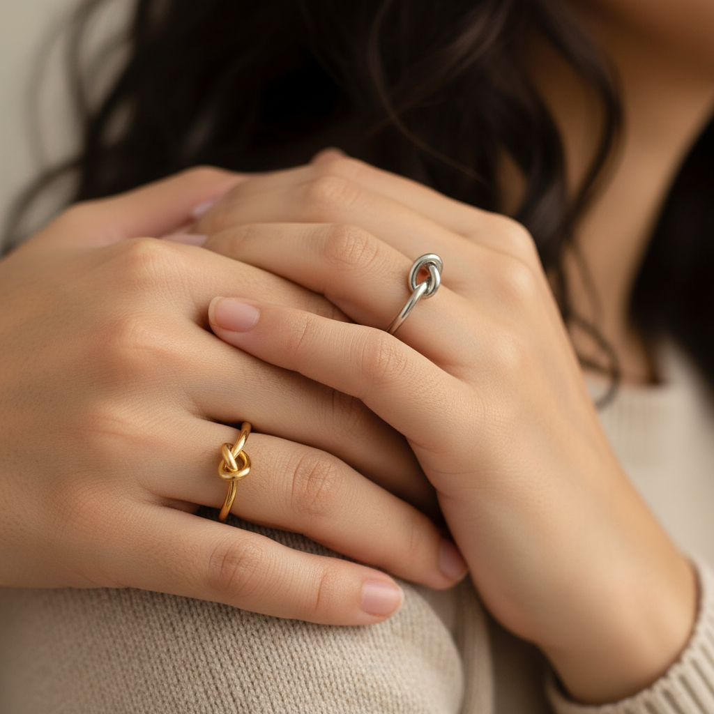 Skanto | Delikat Hjerte Knute Bånd Ring