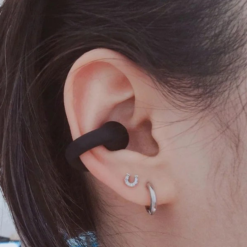 Bone conduction headphones with clip for the ear, wireless | Skanto