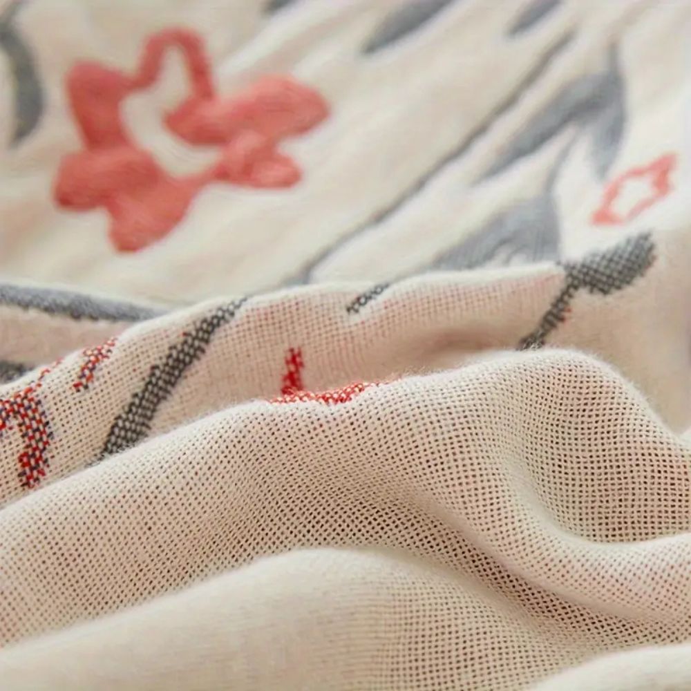 Skanto | Versailles-Inspirert Reversibel Blomsterpledd