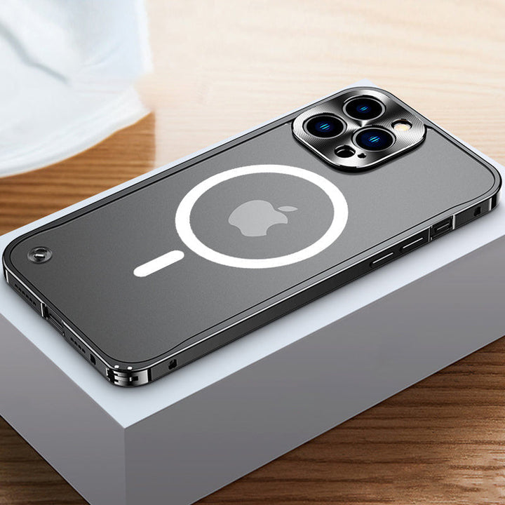 Magnetisk deksel for iPhone med metallramme | Skanto