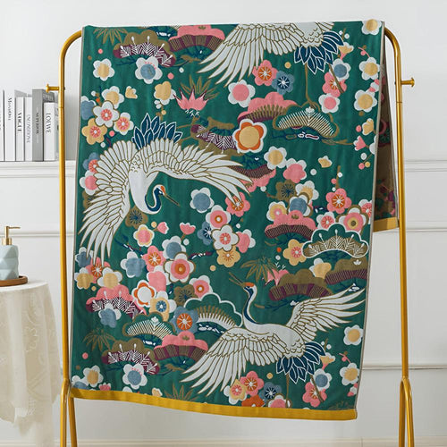 Skanto | Lush Flower Cranes Håndkle
