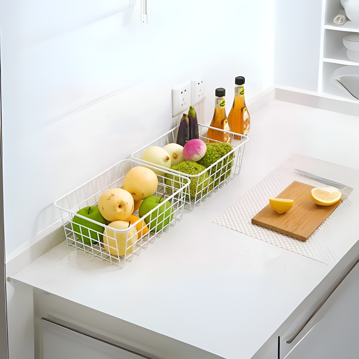 Skanto | Moderne Wire Storage Basket med Håndtak – NeatBasket